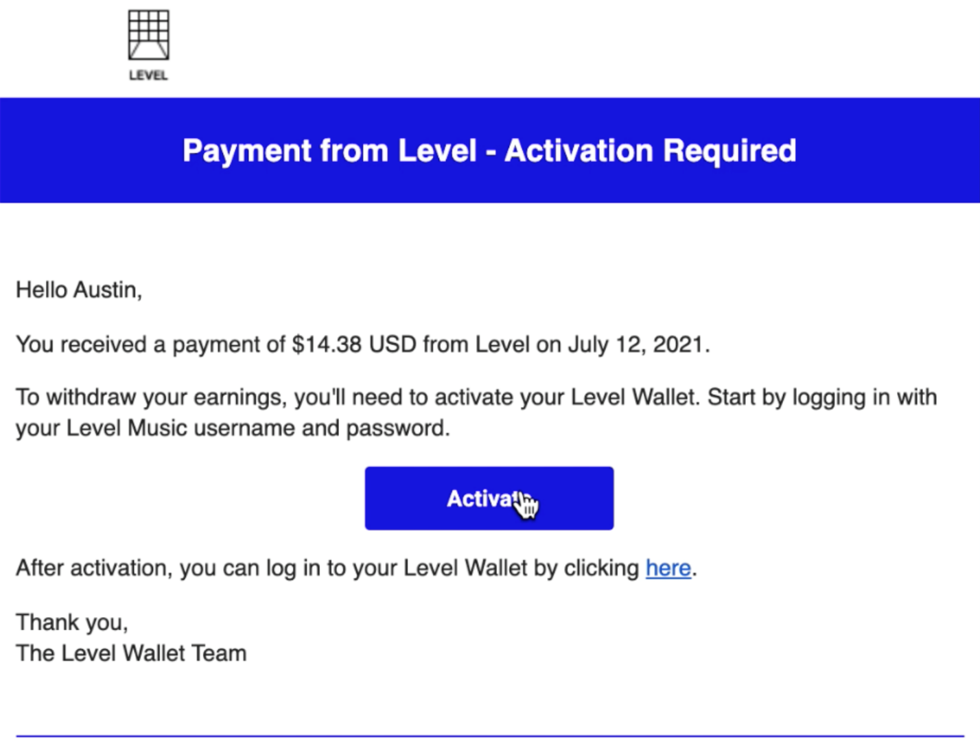 How to activate Hyperwallet account?